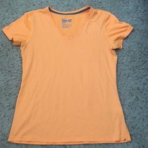 Orange Nike dry fit V-neck